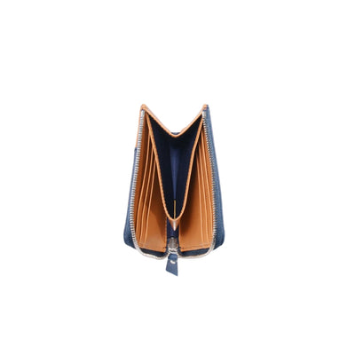 Master-piece "Facet" Zip Wallet - Okayama Denim