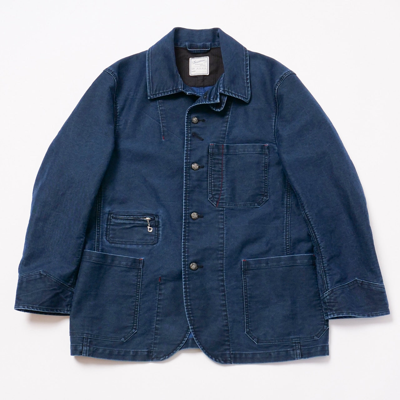 Soundman "Birmingham" Indigo Moleskin Ironworks Jacket