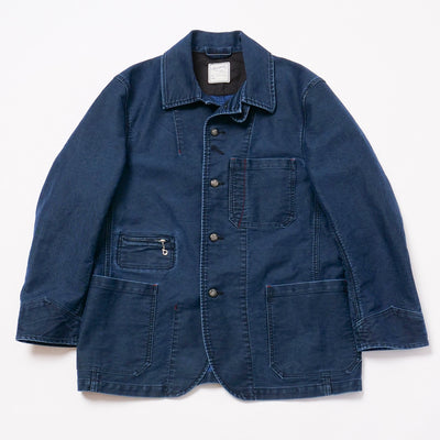 Soundman "Birmingham" Indigo Moleskin Ironworks Jacket