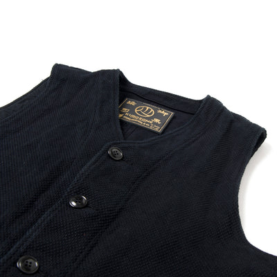 Studio D'Artisan "Kurozome" Selvedge Sashiko Vest