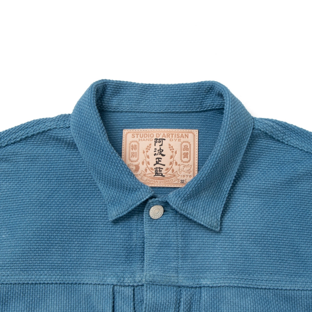 Studio D'Artisan "AwaAi" Natural Indigo Sashiko Type 2 Jacket