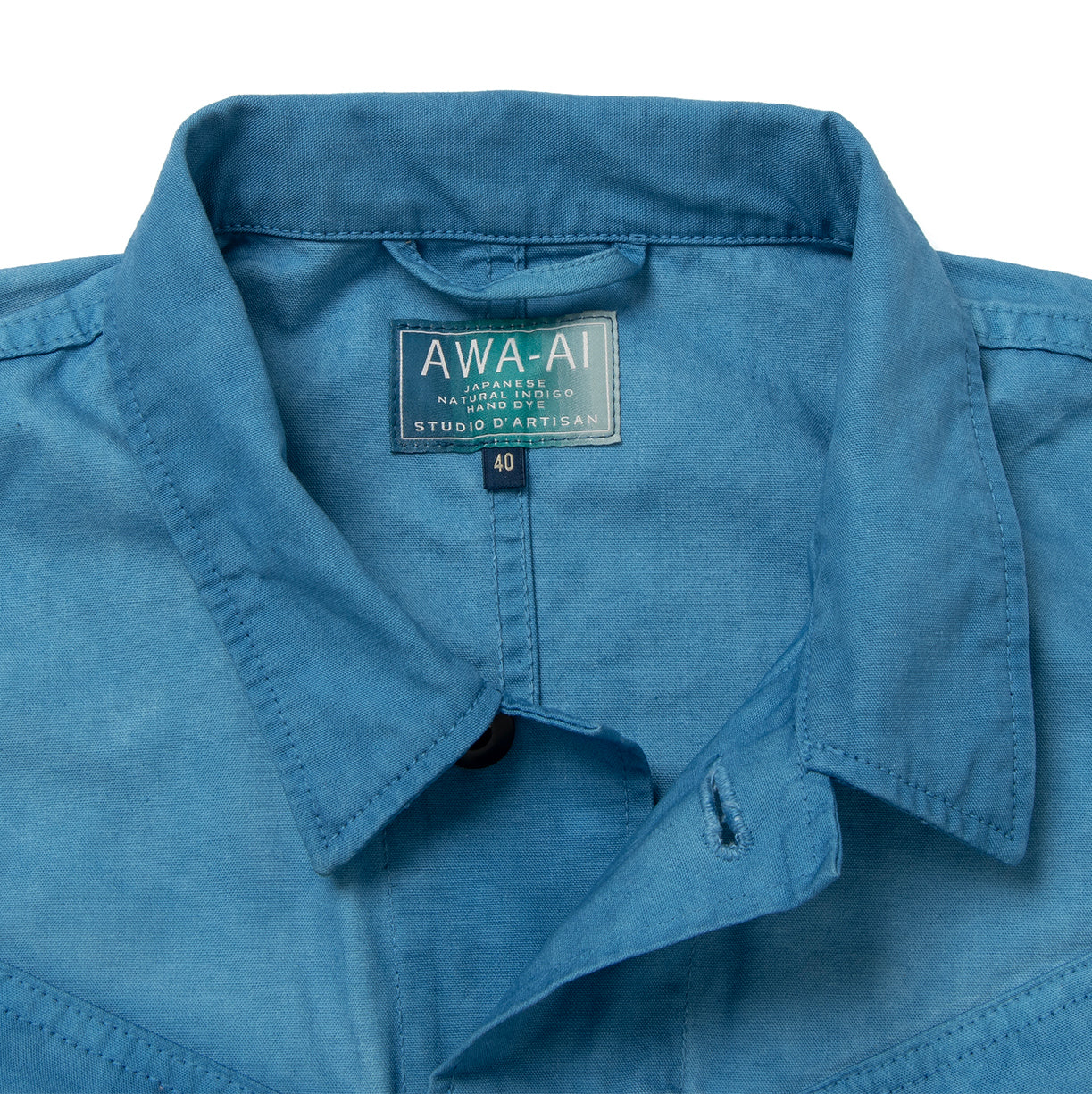 Studio D'Artisan "Awa-Ai" Natural Indigo Fatigue Jacket
