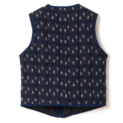 Studio D'Artisan Indigo "Arrow Kasuri" Sashiko Vest