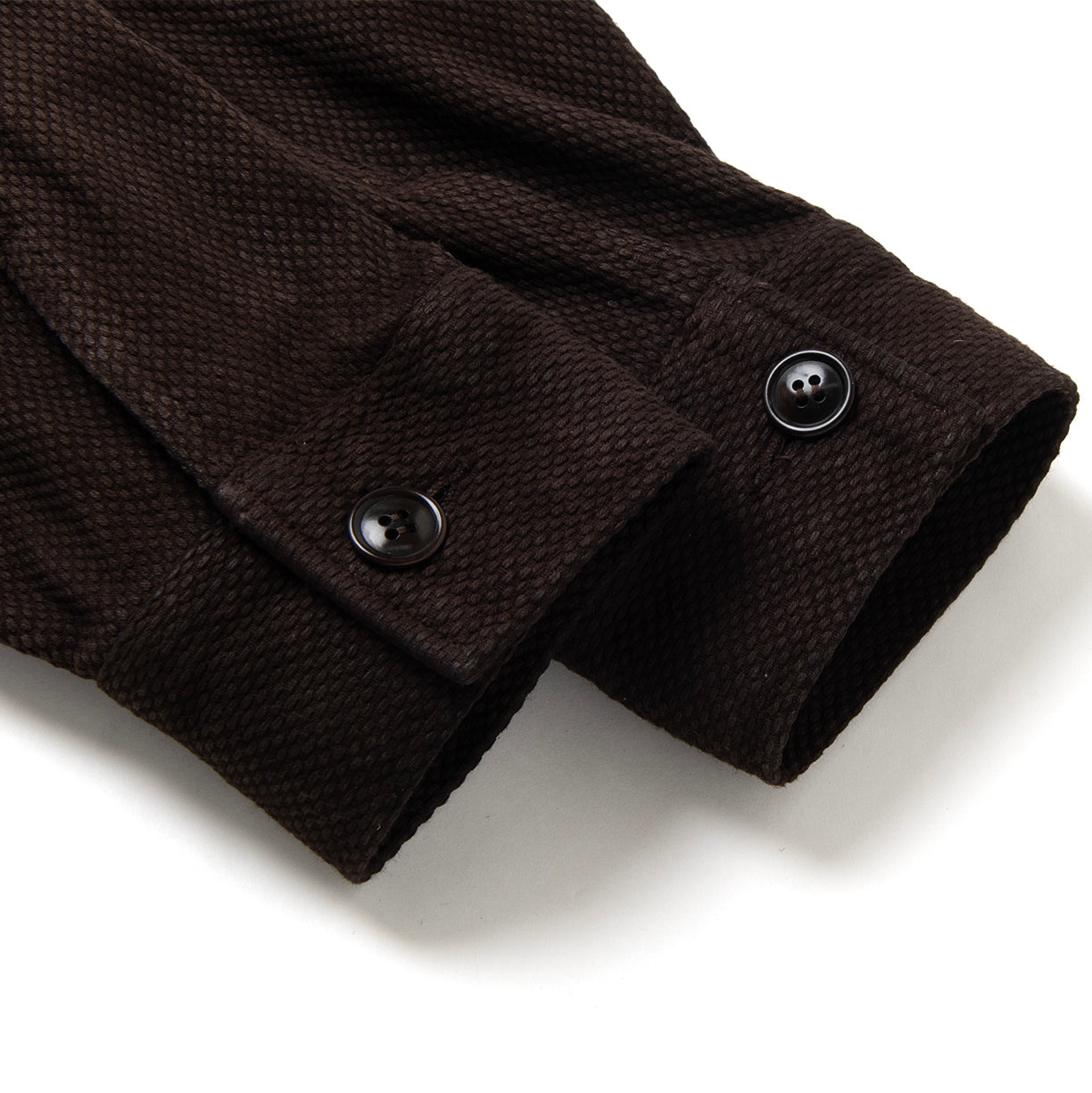 Studio D'Artisan "Amami Dorozome" Boro Jacquard Jacket (Dark Brown) - Okayama Denim
