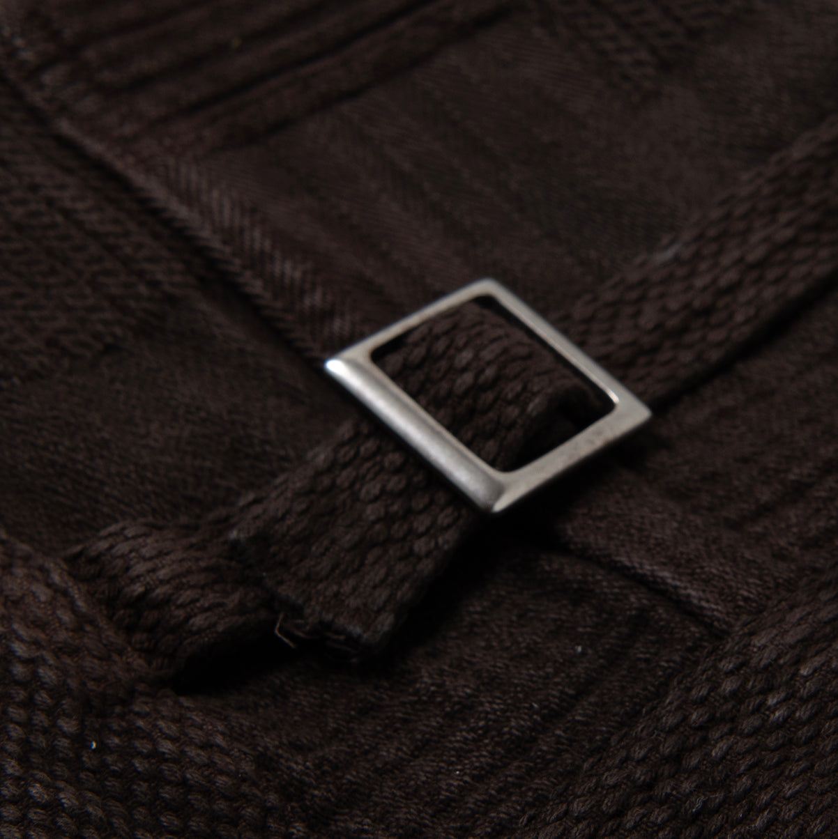 Studio D'Artisan "Amami Dorozome" Boro Jacquard Jacket (Dark Brown) - Okayama Denim