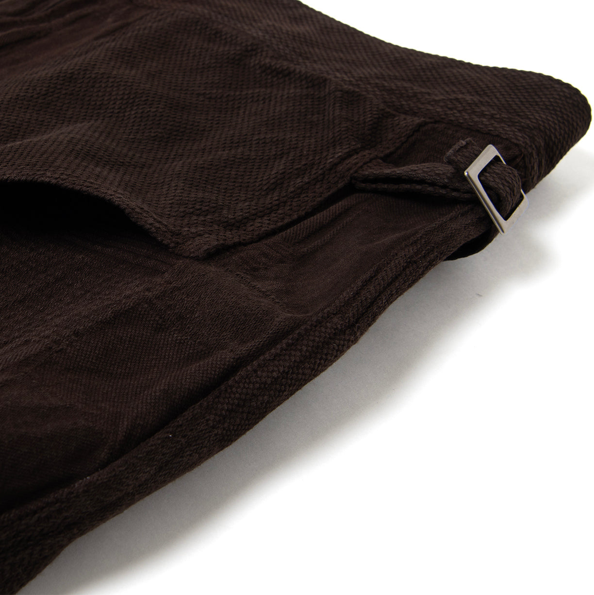 Studio D'Artisan "Amami Dorozome" Boro Jacquard Jacket (Dark Brown) - Okayama Denim