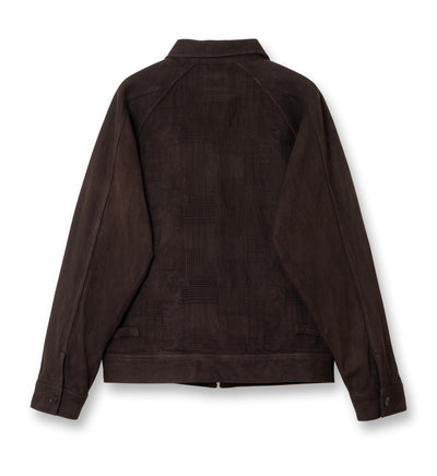 Studio D'Artisan "Amami Dorozome" Boro Jacquard Jacket (Dark Brown)