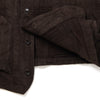 Studio D'Artisan "Amami Dorozome" Boro Jacquard Vest (Dark Brown)