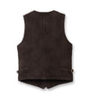 Studio D'Artisan "Amami Dorozome" Boro Jacquard Vest (Dark Brown)