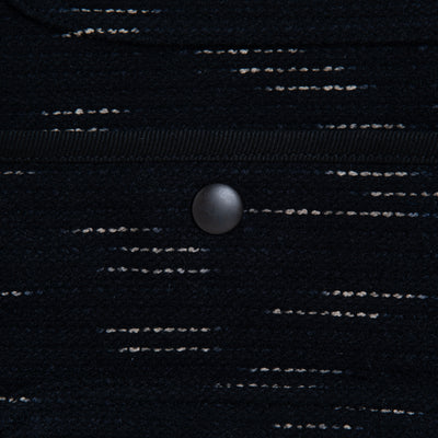 Studio D'Artisan Black Kasuri Dyed Beach Cloth Vest