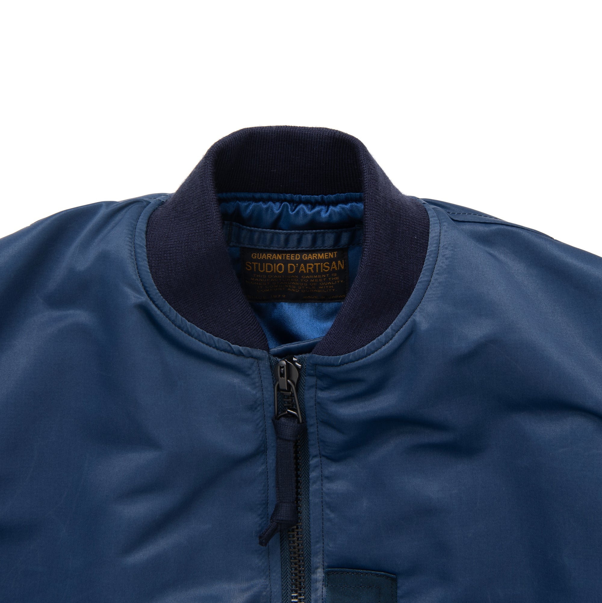 Studio D'Artisan Indigo MA-1 Flight Jacket