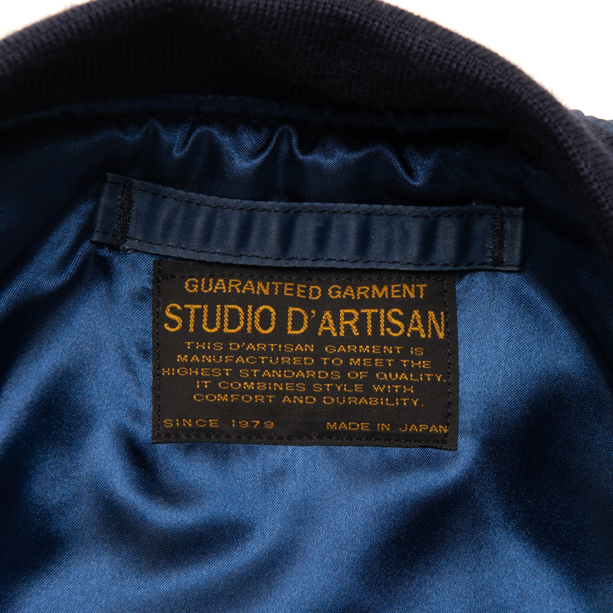 Studio D'Artisan Indigo MA-1 Flight Jacket