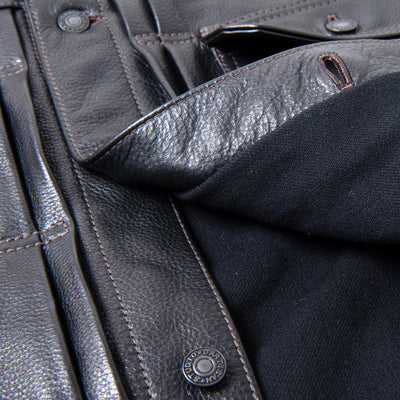 Studio D'Artisan Steer Oil Type II Leather Jacket - Okayama Denim