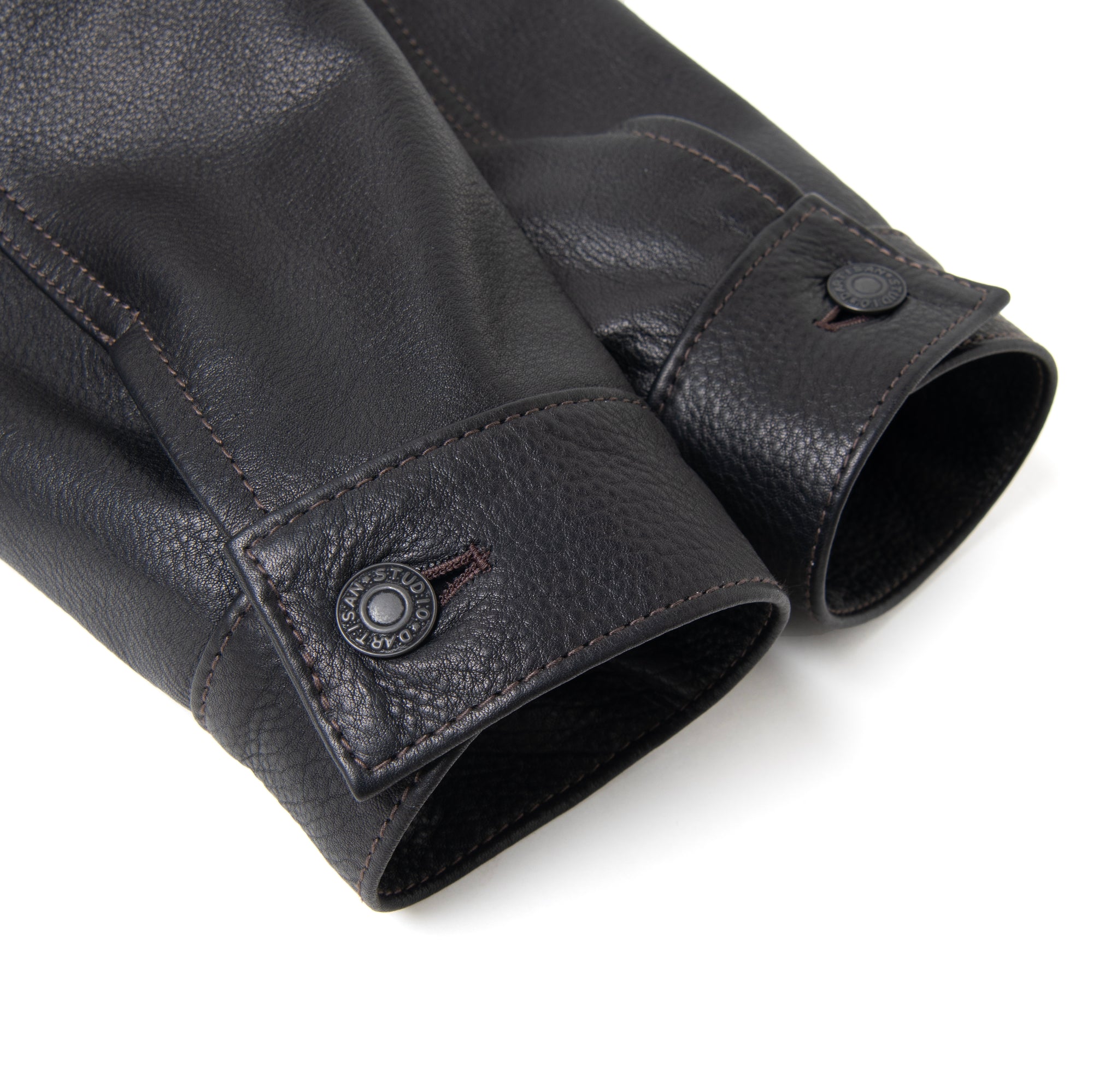 Studio D'Artisan Steer Oil Type II Leather Jacket - Okayama Denim