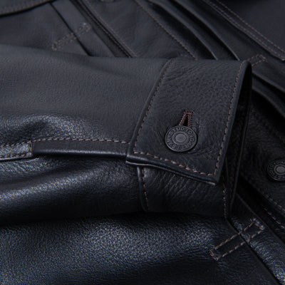 Studio D'Artisan Steer Oil Type II Leather Jacket - Okayama Denim