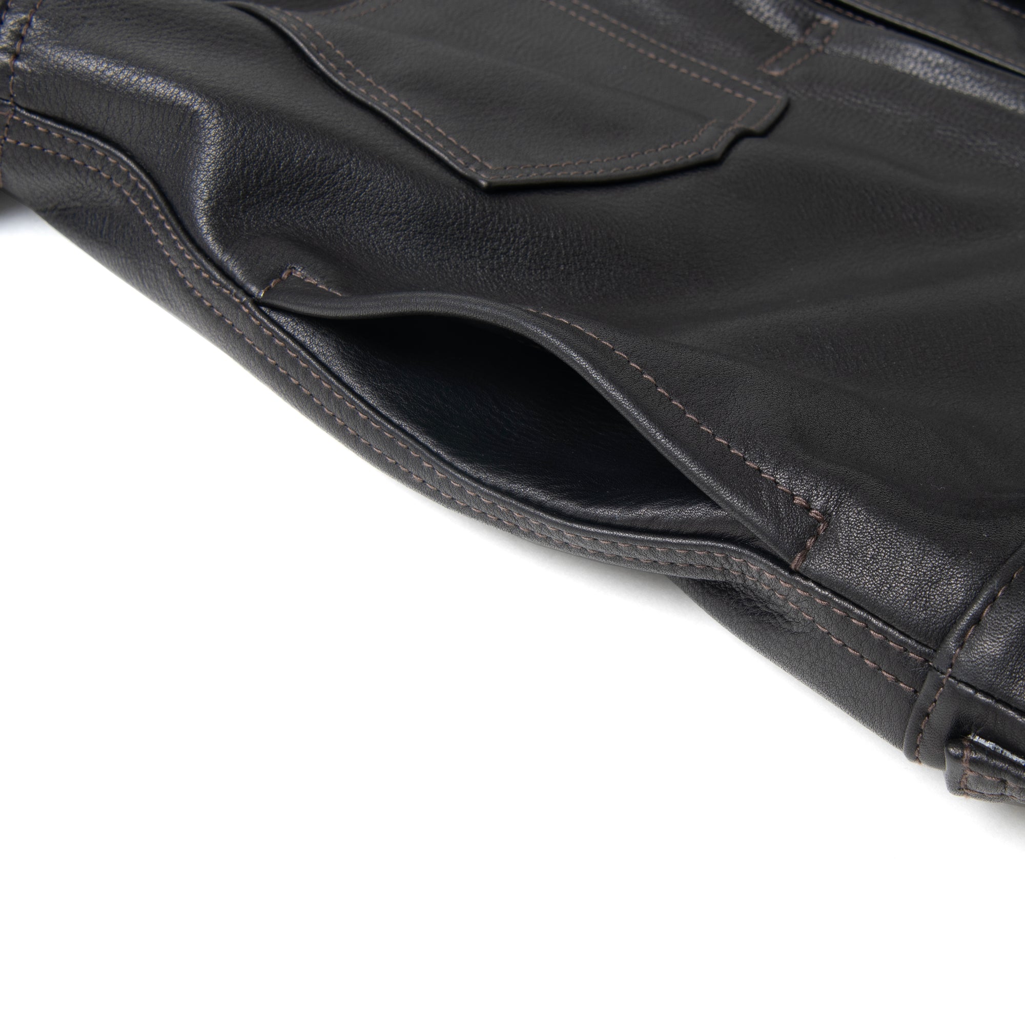 Studio D'Artisan Steer Oil Type II Leather Jacket - Okayama Denim