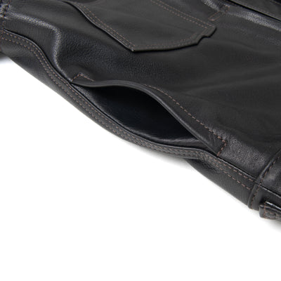Studio D'Artisan Steer Oil Type II Leather Jacket - Okayama Denim
