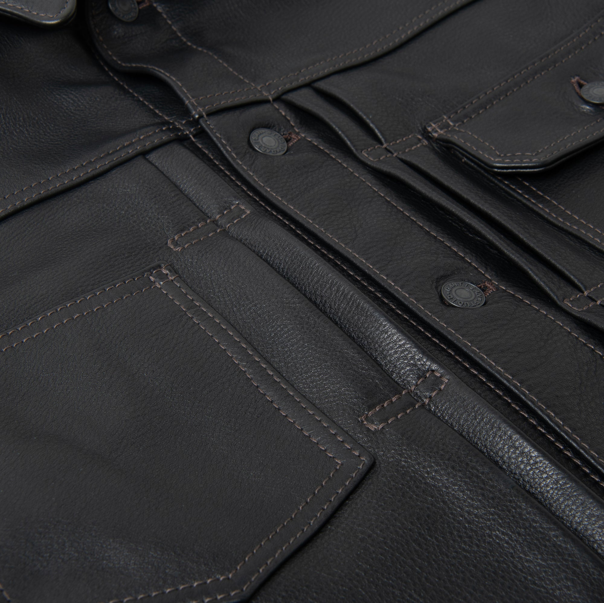 Studio D'Artisan Steer Oil Type II Leather Jacket - Okayama Denim