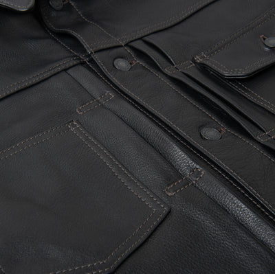 Studio D'Artisan Steer Oil Type II Leather Jacket - Okayama Denim