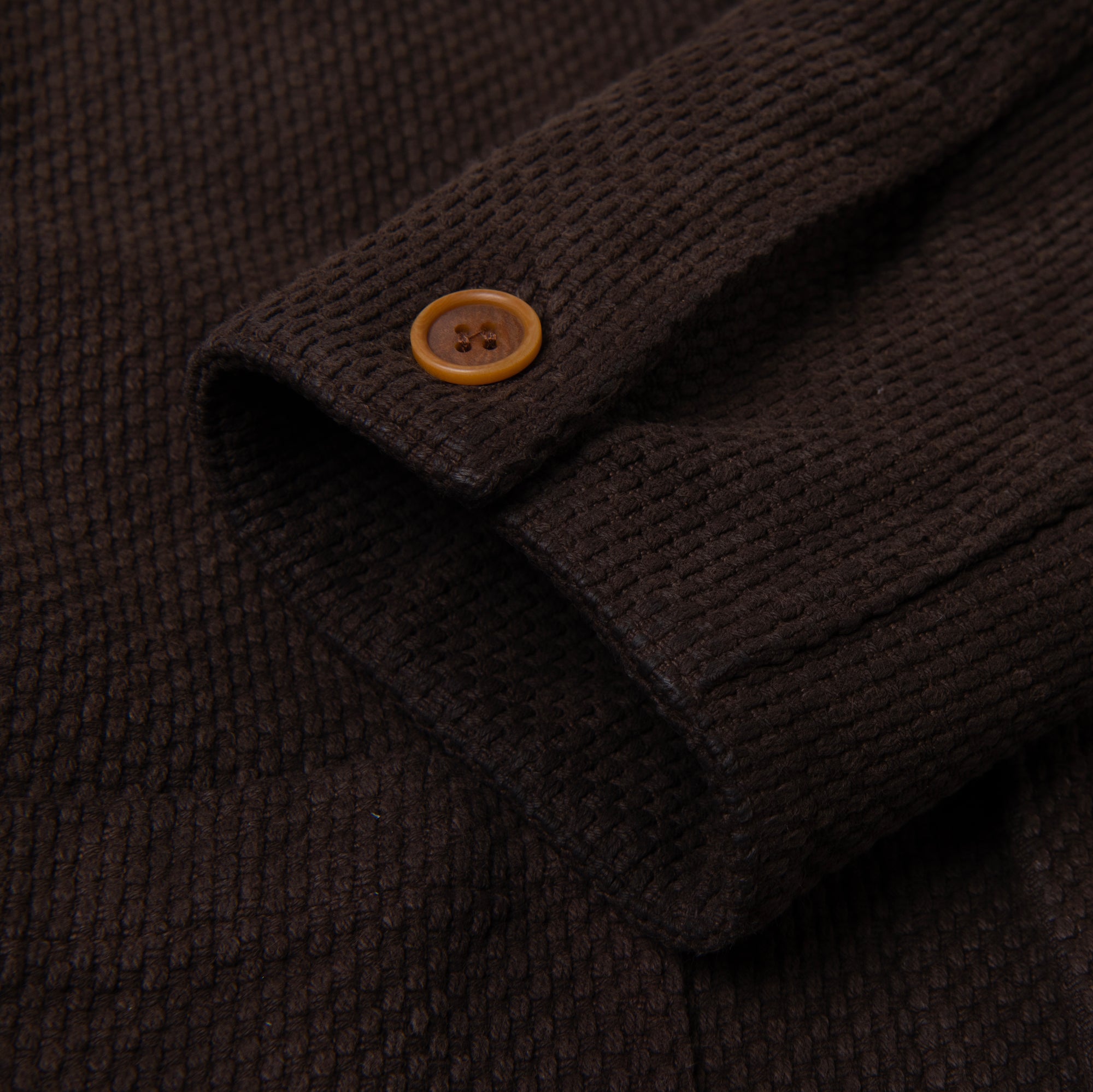 [Pre-Order] Studio D'Artisan "Amami Dorozome" Sashiko Coverall (Dark Brown) - Okayama Denim