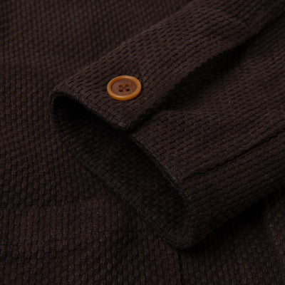 [Pre-Order] Studio D'Artisan "Amami Dorozome" Sashiko Coverall (Dark Brown)