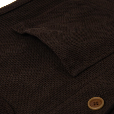 [Pre-Order] Studio D'Artisan "Amami Dorozome" Sashiko Coverall (Dark Brown)