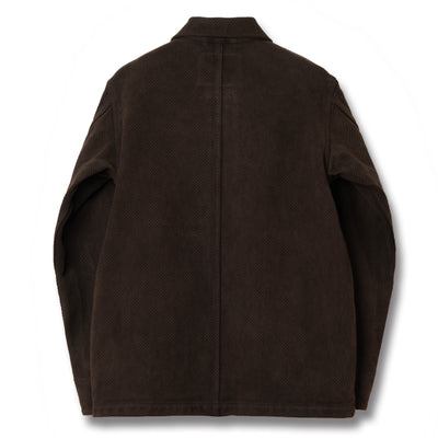 [Pre-Order] Studio D'Artisan "Amami Dorozome" Sashiko Coverall (Dark Brown)