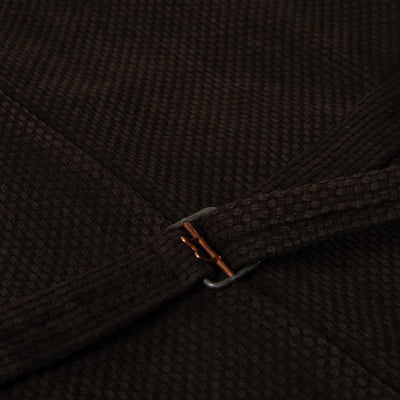 [Pre-Order] Studio D'Artisan "Amami Dorozome" Sashiko Vest (Dark Brown)