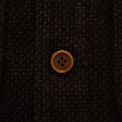 [Pre-Order] Studio D'Artisan "Amami Dorozome" Sashiko Vest (Dark Brown)