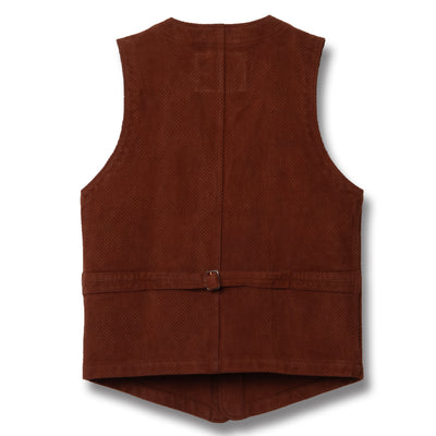 [Pre-Order] Studio D'Artisan "Amami Dorozome" Sashiko Vest (Brown)