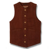 [Pre-Order] Studio D'Artisan "Amami Dorozome" Sashiko Vest (Brown)