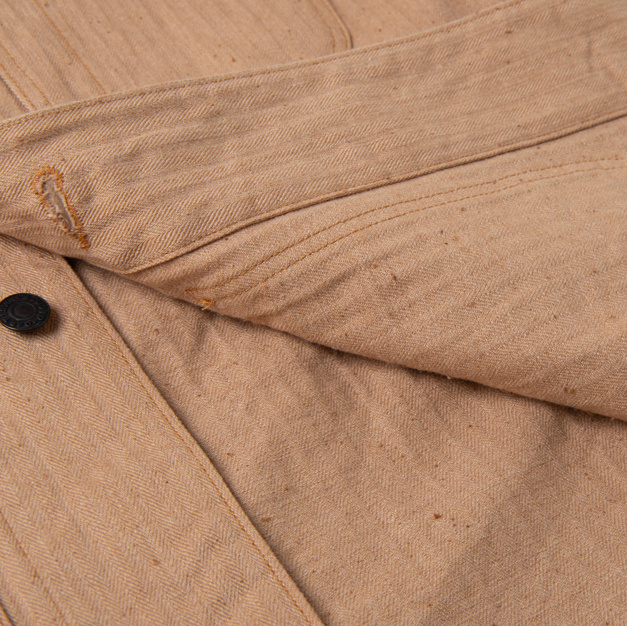 Studio D'Artisan "Fox Cotton" Herringbone Coverall - Okayama Denim