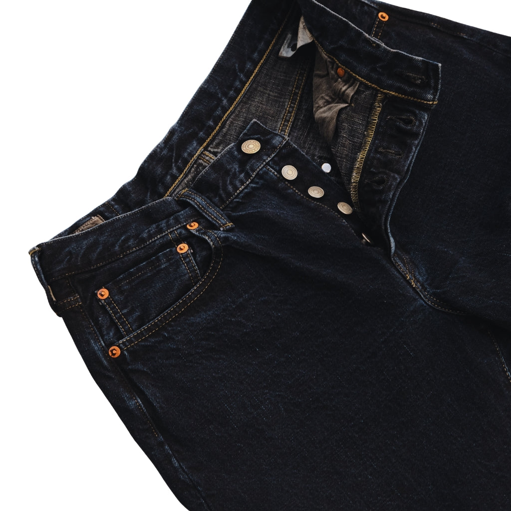 Omoto Denim 0815BCH 13.5oz. Sumi Overdyed Selvedge Jeans (Loose Straight)