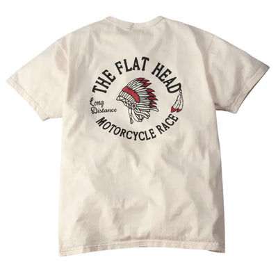The Flat Head "Motorcycle Race" Print Tee - Okayama Denim