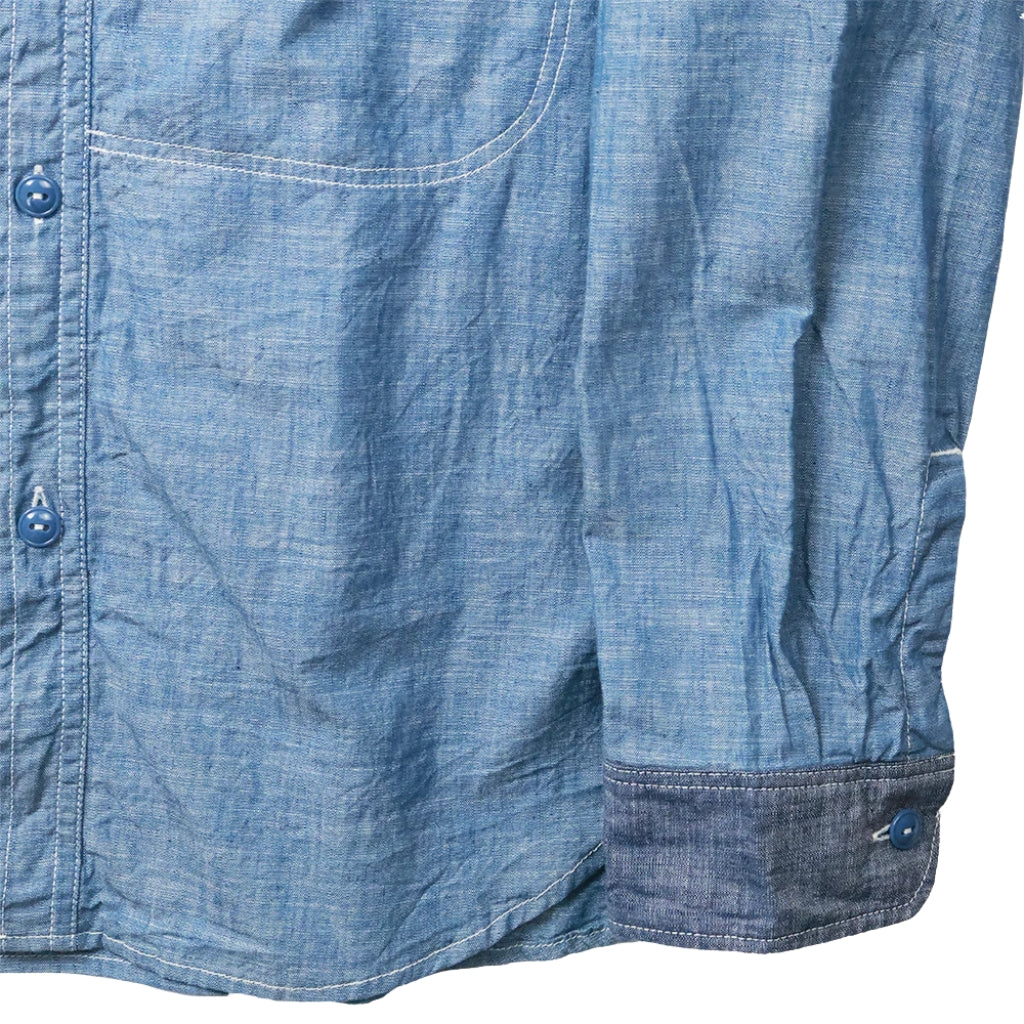 Fullcount x Fumito Ganryu USN Selvedge Chambray Shirt - Okayama Denim