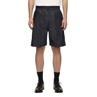 Momotaro Pleated 8oz. Selvedge Denim Shorts - Okayama Denim