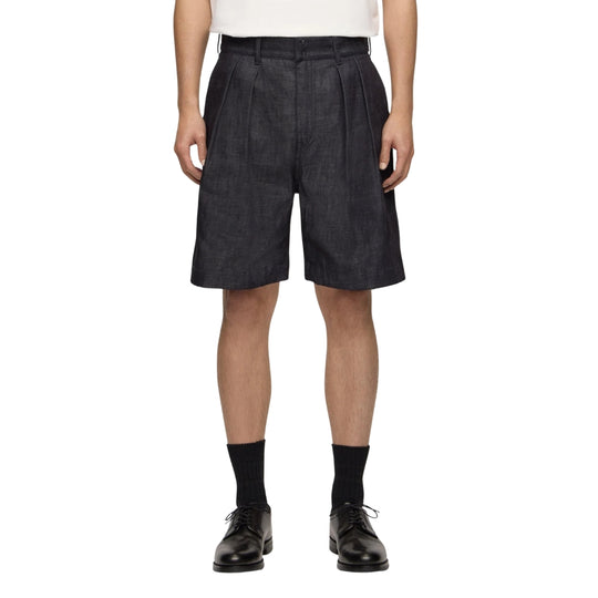 Momotaro Pleated 8oz. Selvedge Denim Shorts