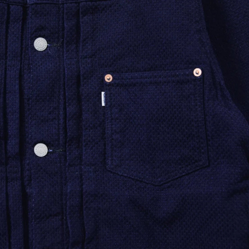 Omoto Denim 15oz. "Ori-Sashi" Sashiko Type 1 Jacket