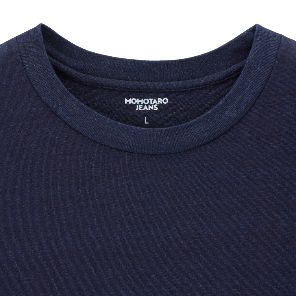 Momotaro 6.6oz. Indigo Dyed Tee - Okayama Denim