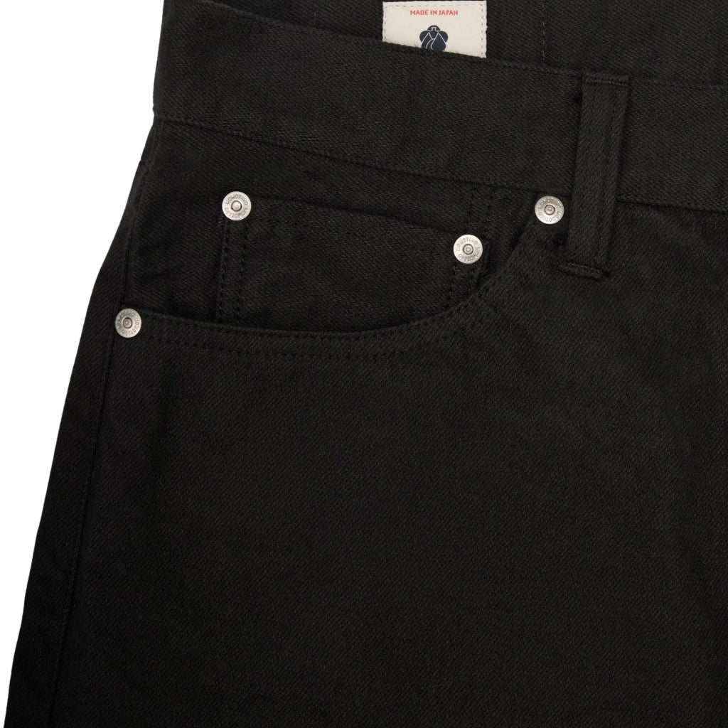 Momotaro "Kyoto Montsuki" Black Selvedge Jeans (Regular Straight)