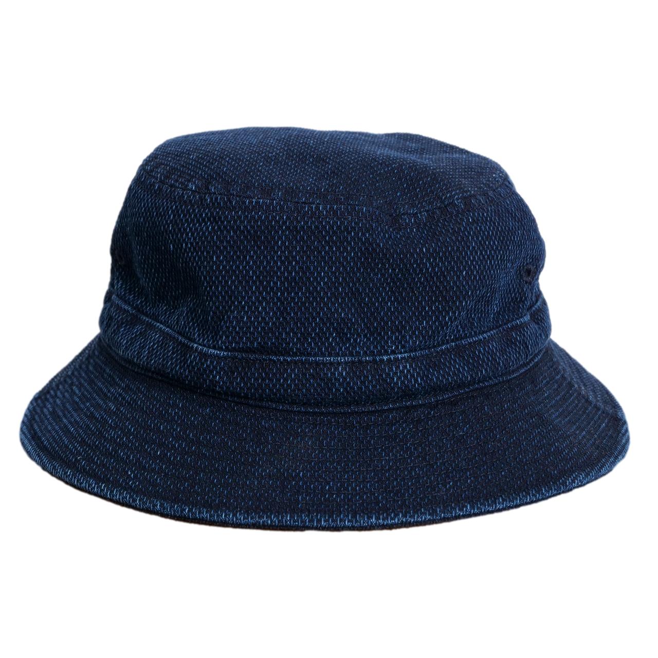 Soundman Indigo Sashiko Bucket Hat