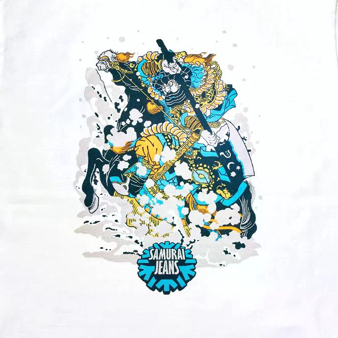 Samurai Jeans SJST26-102 Heavyweight Logo Print Tee