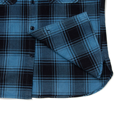[Pre-Order] Studio D'Artisan "Awa-Ai" Natural Indigo Heavyweight Check Flannel Shirt