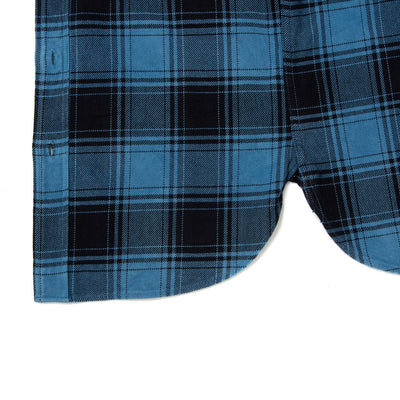 [Pre-Order] Studio D'Artisan "Awa-Ai" Natural Indigo Heavyweight Check Flannel Shirt