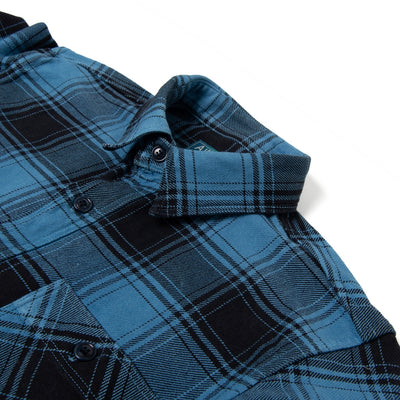 [Pre-Order] Studio D'Artisan "Awa-Ai" Natural Indigo Heavyweight Check Flannel Shirt