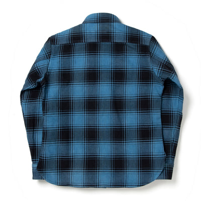 [Pre-Order] Studio D'Artisan "Awa-Ai" Natural Indigo Heavyweight Check Flannel Shirt