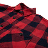 Studio D'Artisan Heavyweight Check Flannel Shirt (Red)