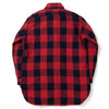 Studio D'Artisan Heavyweight Check Flannel Shirt (Red)