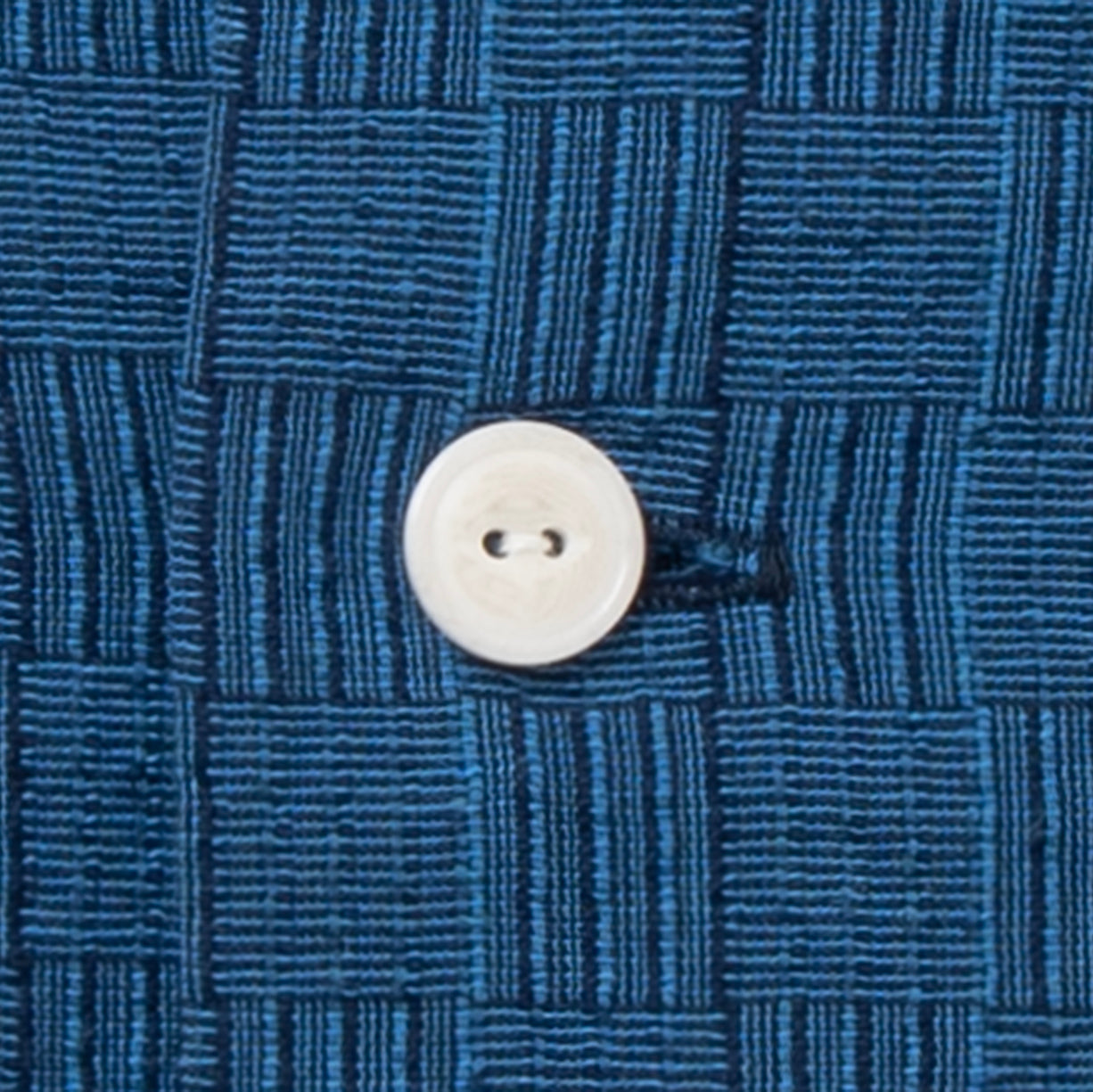 Studio D'Artisan "Awa-Ai" Natural Indigo Shijira Plaid Shirt