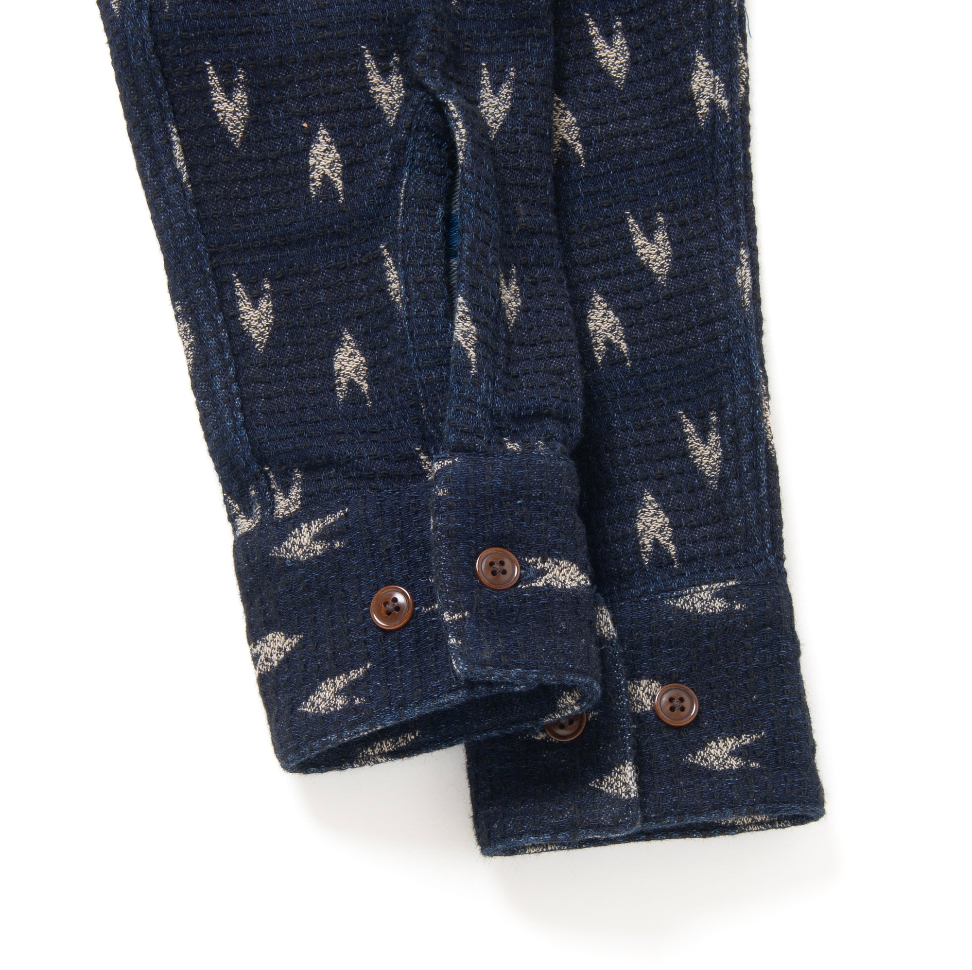 Studio D'Artisan Indigo "Arrow Kasuri" Sashiko Shirt